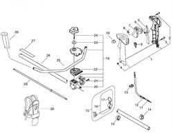Штанга триммера Echo SRM-350SM (рис. 28) C050000410 - фото 10033