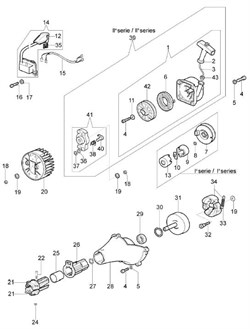 Маховик триммера Efco Stark 44 (рис. 20) 61250014AR