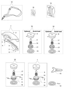 Кожух защитный в сборе триммера Efco 8300 (рис. 7) 61042035A-1