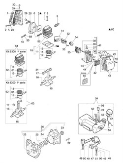 Подшипник пальца поршня триммера Efco 8300 (рис. 21) 072700046R
