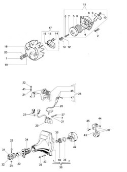 Барабан сцепления триммера Efco 8300 (рис. 42) 4196048R