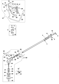 Трос газа триммера Efco Stark 40 (рис. 25) 074000333