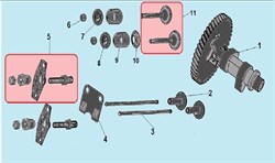 Комплект клапанов  двигателя Champion G120HK (рис.11) G120HK500550023-0001 - фото 104142