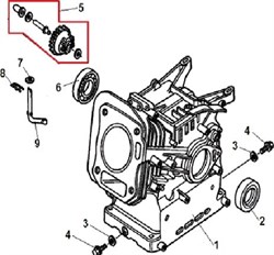 Сальник коленвала 41,25х25х6 двигателя Champion G160HK (рис.4) G160HK380650347-0001 - фото 104300