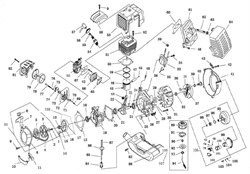 Глушитель триммера Elitech T1250B (рис. 61) 0802086100 - фото 10519