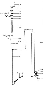 Справиться затирочной машины Conmec CRT830 (рис.196) T83607001CRT830 - фото 106121