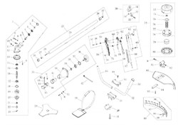Редуктор в сборе триммера Sturm BT 89254 (рис. 1) BT8925411 - фото 13443