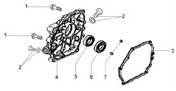 Фланец культиватора Efco MZ 2050 R - MZ 2050 RX (рис. 4) L66150273 - фото 14006