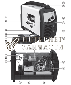 Кабель 25 Mmq 3 M Dinse Dx 25 сварочного аппарата Telwin INFINITY 180 124466 124466 - фото 150772
