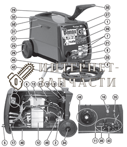Кабель 16 Ммкв 1,8 М сварочного полуавтомат Telwin BIMAX 4.165 TURBO 124502 124502 - фото 150798