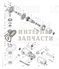Щеткодержатель (Совм. Makita 9555hn) болгарки Союз УШС-90121-51 УШС-90121-51 - фото 151624