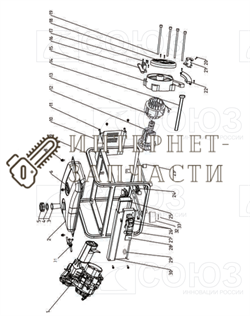 Статор 110х95х2+1ф бензогенератора Союз ЭГС-87300Э-13 ЭГС-87300Э-13 - фото 151878