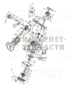 Гайка M6 бензогенератора Союз ЭГС-87300Э-3-2 ЭГС-87300Э-3-2 - фото 151891