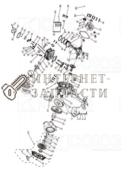 Гайка M6 бензогенератора Союз ЭГС-87400-3 ЭГС-87400-3-2 - фото 151954