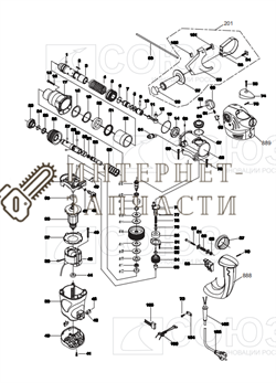 Шестерня D38,5; d15; h13-19  перфоратора Союз ПЕС-2517 №84 ПЕС-2517-84 - фото 152154