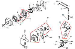 Глушитель культиватора Echo TC 210 (рис. 26) P021008272 - фото 15334