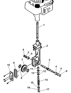 Верхний подшипник червяка культиватора Echo TC 210 (рис. 11) 60541813350 - фото 15346