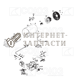 Кронштейн газовой тепловой пушки Союз ГНС-91150 №2 ГНС-91150-2 - фото 164119