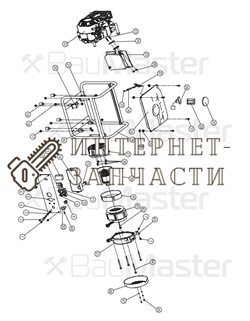 Ротор и статор в сборе генератора BauMaster PG-8715X-1-39N,41N 390406 - фото 167754