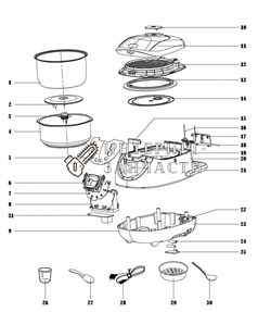 Плата питания мультиварки Galaxy GL2643 391352 - фото 168712