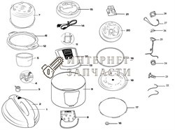 Термопредохранитель мультиварки Galaxy GL2651 391381 - фото 168741