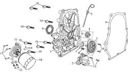 масляный насос \ PUMP,OIL бензогенератора Elitech БЭС 12000 Е (рис.3) 0101192600 - фото 22020