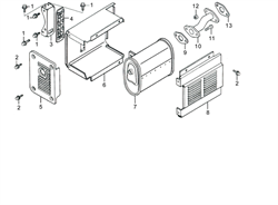 фланцевый болт бензогенератора Elitech БЭС 2500 Р (рис.2) 3801400010006
