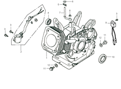 шайба вала рычага регулятора бензогенератора Elitech БЭС 2500 Р (рис.6) 3804505220001