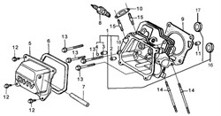прокладка головки цилиндра бензогенератора Elitech БЭС 3000  (рис.) 0101012900-0 - фото 22970