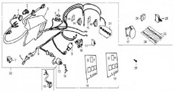 Панель контрольной доски бензогенератора Elitech БЭС 6500   (рис.18) 271860027T545 - фото 23412