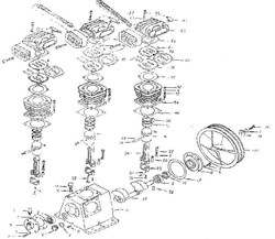 Гайка компрессорной головки Elitech ТС 3065 (рис.36) 0702004300