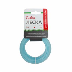 Леска Cofra 2,0 мм сечение звезда для триммера, 15 м
