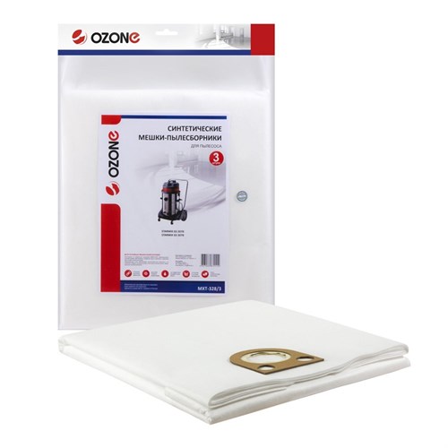 MXT-328/3 Мешки-пылесборники Ozone синтетические для пылесоса, 3 шт MXT-328/3