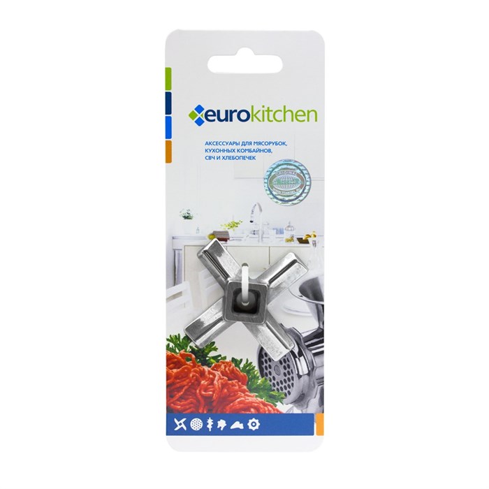 Нож для мясорубки, 1 шт., сталь, бренд: EUROKITCHEN, арт. KNG-14 KNG-14 - фото 436410