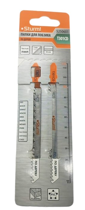 Пилки для лобзика T301CD 2 шт. Sturm 5250601