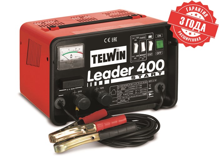 Пуско-зарядное устройство LEADER 400 START 230V 12-24V 3650 - фото 462427