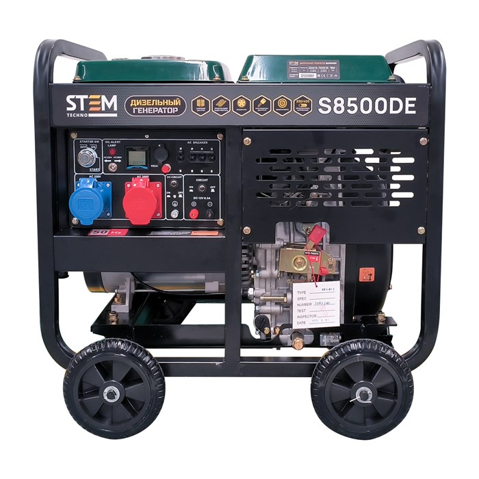 Генератор дизельный STEM Techno S8500DE (8.5 кВт, электростартер, дисплей, подогрев, 230/400 В, АВР) 1640 - фото 463179