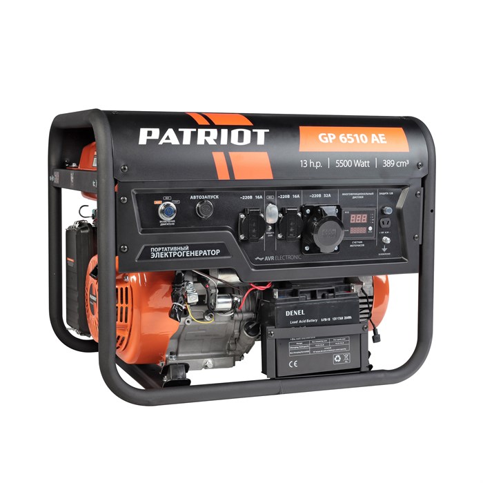 Генератор бензиновый PATRIOT GP 6510 AE 63257 - фото 477087