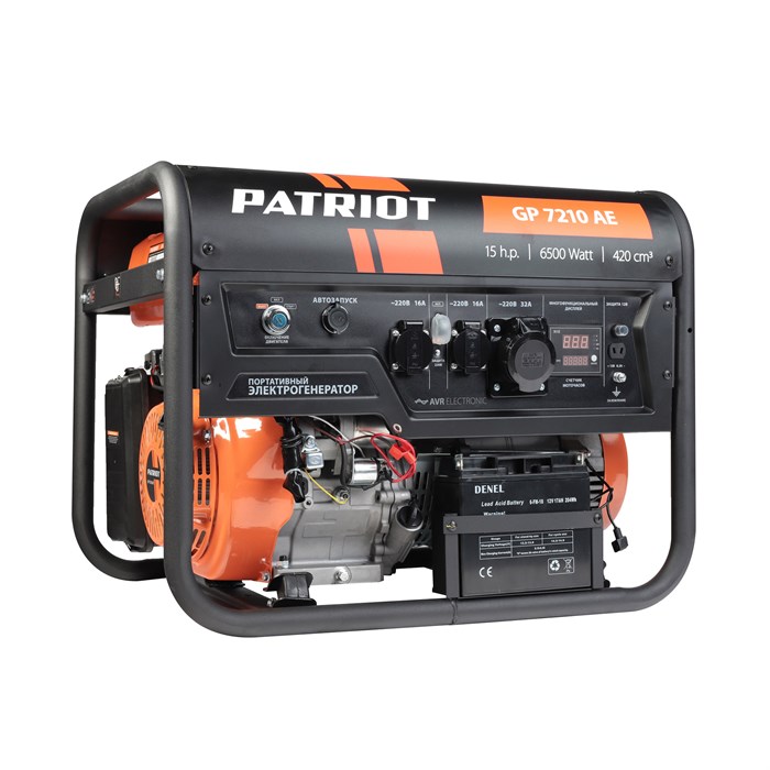 Генератор бензиновый PATRIOT GP 7210 AE 63258 - фото 477108