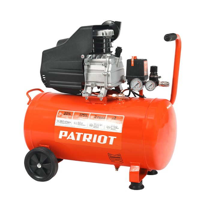 Компрессор поршневой масляный PATRIOT EURO 50-260 67013 - фото 477392