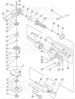 Клема болгарки Sturm!AG9515B (рис. 34) AG9515B-34 - фото 57496