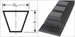Ремень приводной клиновой  BХ 48,5 Li=1232mm, Ld=1277mm LC30212379 - фото 58723