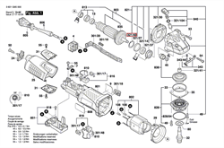 Этикетка фирмы GWS 19-125 CIST болгарки Bosch GWS 19-125 CIST (рис.9) 160111C0ED - фото 60690