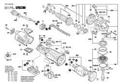 Ключ болгарки Bosch GWS 19-150 CI (рис.650/3) 1607950052 - фото 60697