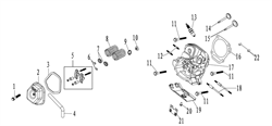 Головка цилиндра генератора FUBAG BS 7500 №17 25002004100 - фото 70889