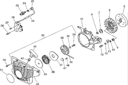 РУЧКА СТАРТЕРА бензореза ECHO CSG680 (рис.41) ECH17722830830 - фото 97952
