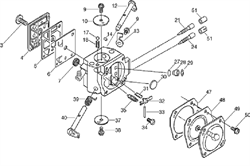 ДИАФРАГМА ТОПЛИВО НАС ОС бензореза ECHO CSG680 (рис.6) ECH12311212330 - фото 98062