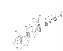 Теплоизолятор триммера Echo SRM-4605 (рис. 6) 13001743130 - фото 9879