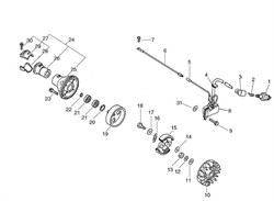 Подшипник корпуса сцепления триммера Echo SRM-4605 (рис. 21) 90080706001 - фото 9906