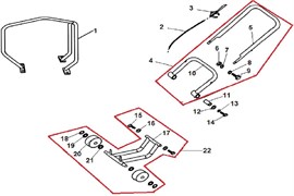 Болт М10х35 виброплиты Champion PC5431F (рис.15) PC5431F500021